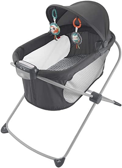 Photo 1 of Fisher-Price Soothing View Projection Bassinet – Pencil Strokes, folding portable bedside baby crib with projection light [Amazon Exclusive]
