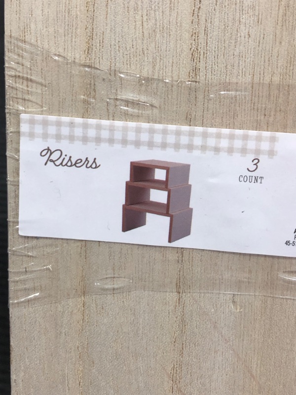 Photo 1 of 3 Pack of Wooden Risers (Set of 4)