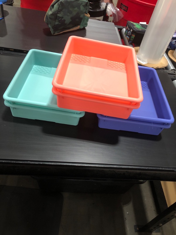 Photo 1 of Hard Plastic Paper Trays - Set of 6