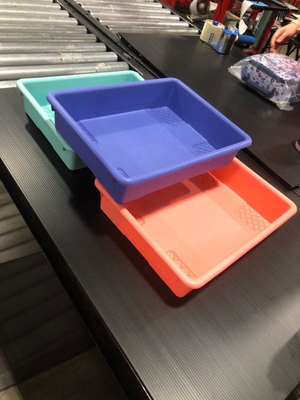 Photo 1 of Hard Plastic Paper Trays - Set of 3