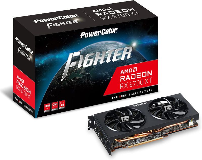 Photo 1 of PowerColor Fighter Radeon RX 6700XT - Grafikkarten - Radeon RX 6700 XT - 12 GB
