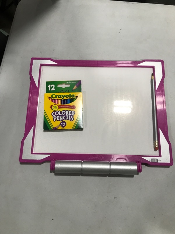 Photo 2 of Crayola Light Up Tracing Pad Pink, Holiday Gifts & Toys for Kids, Age 6, 7, 8, 9 [Amazon Exclusive] Pink Pad