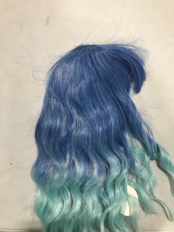 Photo 1 of 10 IN.SYNTHETIC BLUE WIG 