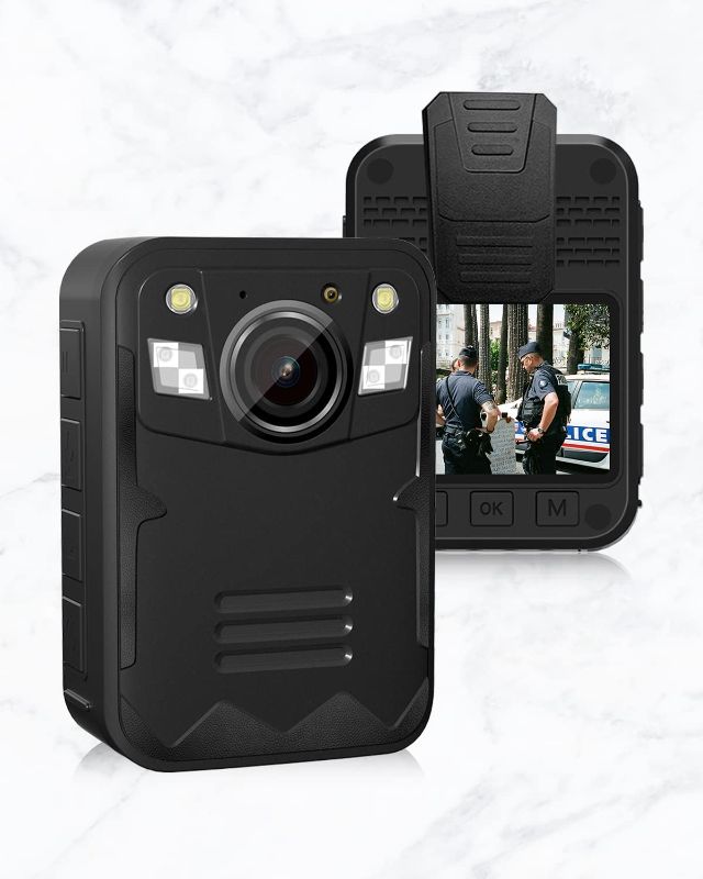 Photo 1 of ?4K Body cam ? 3200*1800P UHD Body Camera, Max 512GB Memory, 2 Inch Display, Police Body Camera Lightweight and Portable, Clear Night Vision for Home/Outdoor/Law Enforcement (1#64GB with OTG)
