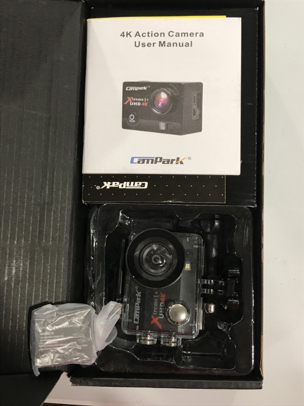 Photo 2 of ?2021 Upgrade?Campark 4K 20MP Action Camera EIS External Microphone Remote Control WiFi Waterproof Camera Webcam with 170° Wide Angle and 2 Batteries