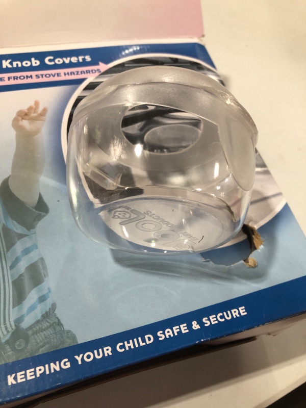 Photo 3 of Clear Stove Knob Covers (5 Pack) Child Safety Guards