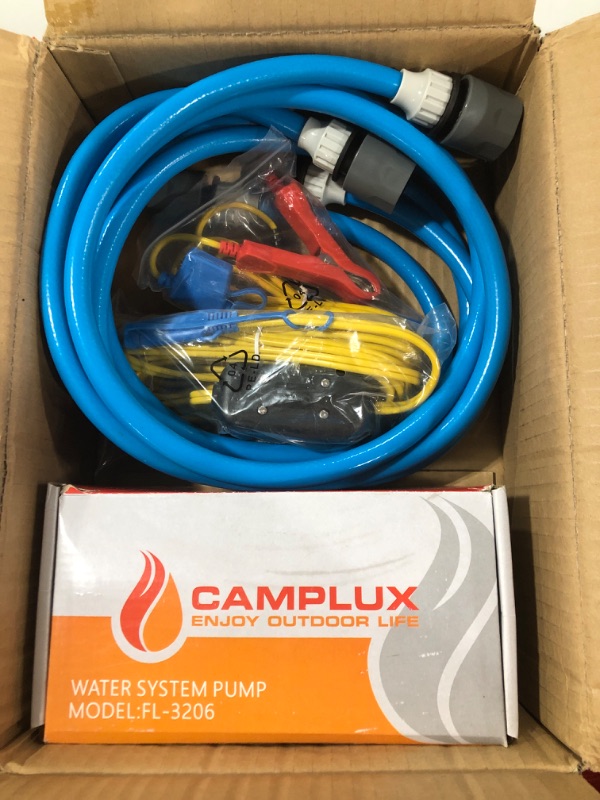 Photo 4 of Camplux JK-3206P 12V Water Pump 6L/Min 65 PSI High Pressure Caravan Boat Gas Hot Water System