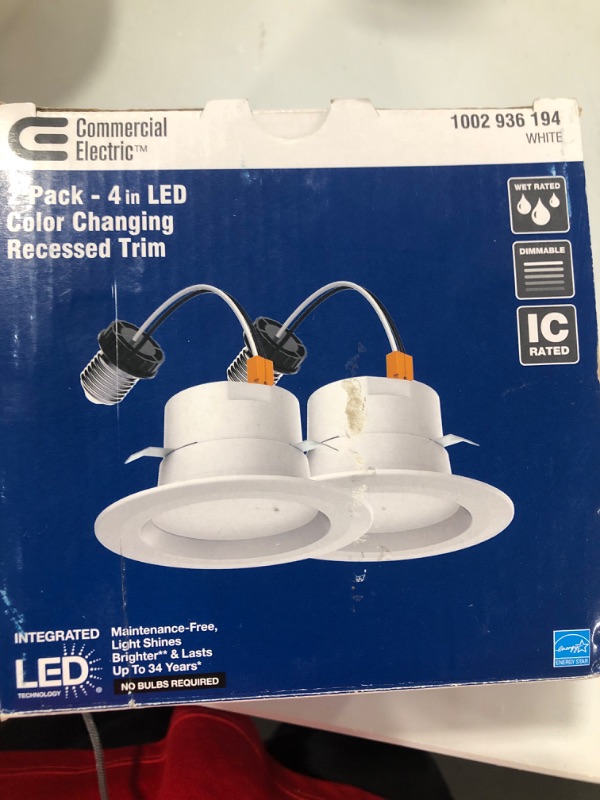Photo 1 of 2 Pack Color Changing recessed Trim Light fixtures