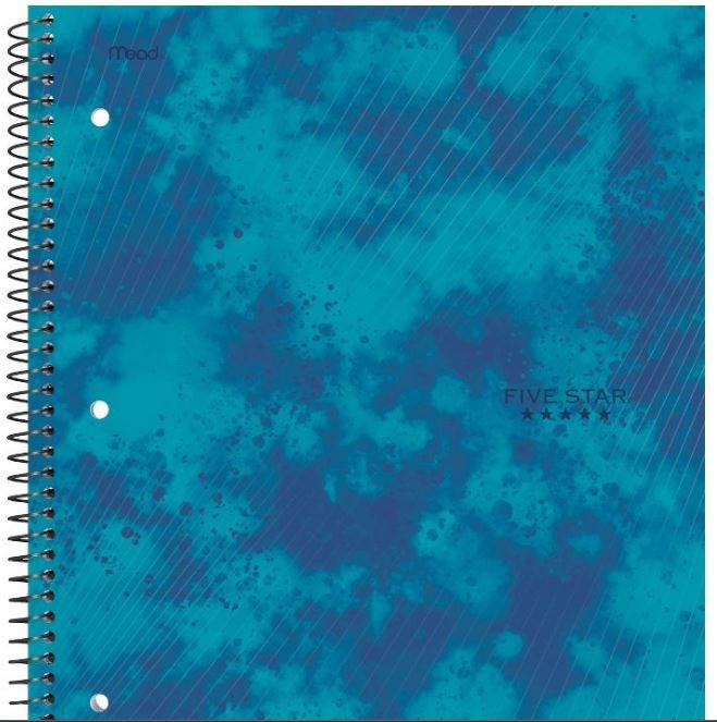 Photo 1 of  12 pack of Five Star 1 Subject College Ruled Spiral Notebook

