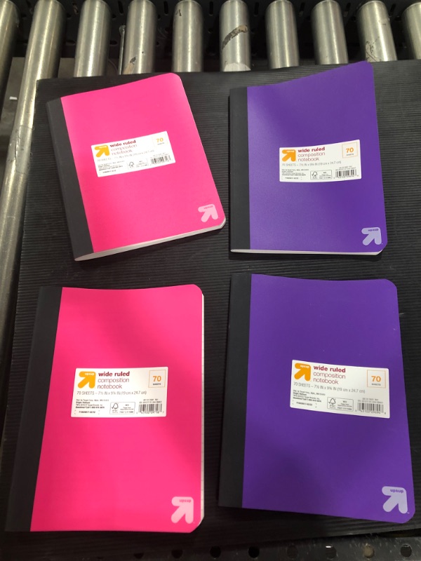 Photo 1 of 4 pack of Wide Ruled  Flexible Cover Composition Notebook 
