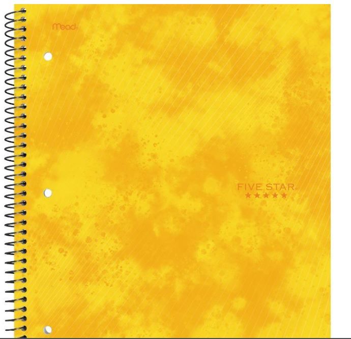 Photo 1 of 12 pack of Five Star 1 Subject College Ruled Spiral Notebook

