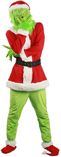 Photo 1 of Adrinfly Christmas Green Monster Deluxe Santa Costume with Mask
XXL 