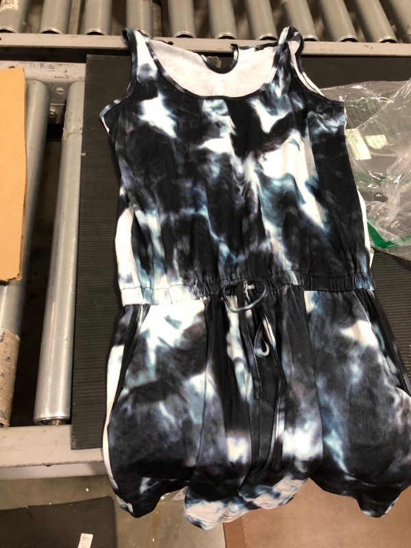 Photo 1 of marble romper blue and white SMALL