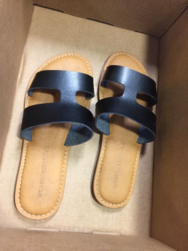 Photo 3 of Amazon Essentials Women's H Band Flat Sandal SIZE 5.5