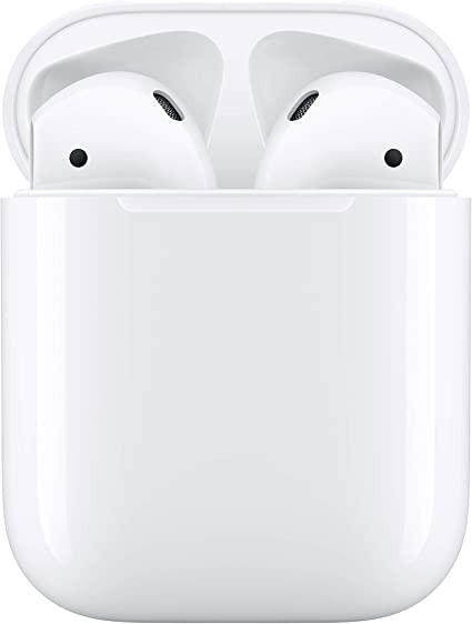 Photo 1 of Apple AirPods (2nd Generation) Wireless Earbuds with Lightning Charging Case Included. Over 24 Hours of Battery Life, Effortless Setup. Bluetooth Headphones for iPhone
