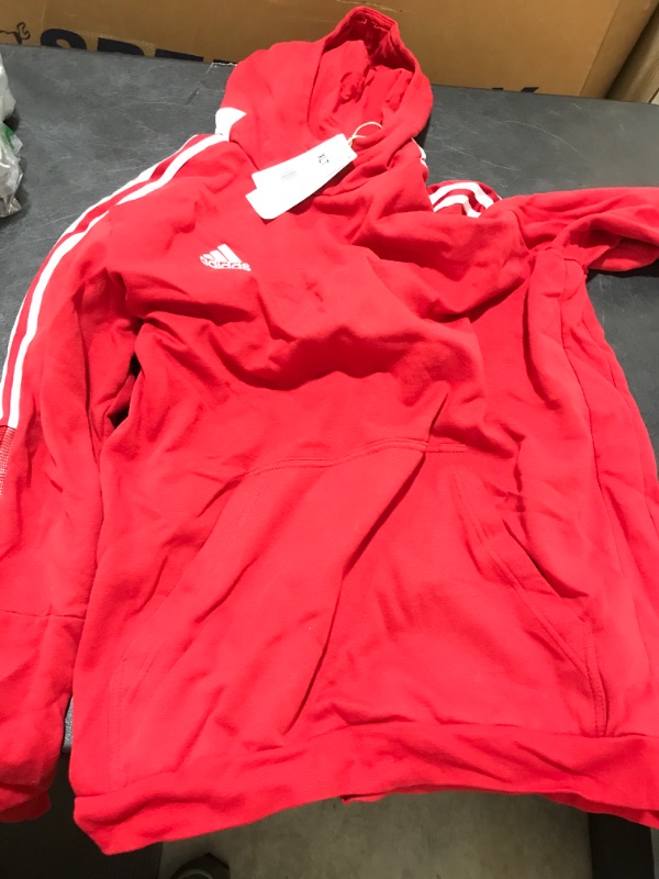 Photo 2 of Adidas Tiro 21 Sweatshirt Hoodie-red/white-xlt XLT
