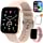 Photo 1 of 2022 Smart Watch for Android/iOS Phone, IP68 Waterproof Smartwatch with Heart Rate/Blood Pressure/Sleep Monitor/SpO2 Pedometer/Games, 1.69'' Full Touch Fitness Watches for Women Men (Gold)
