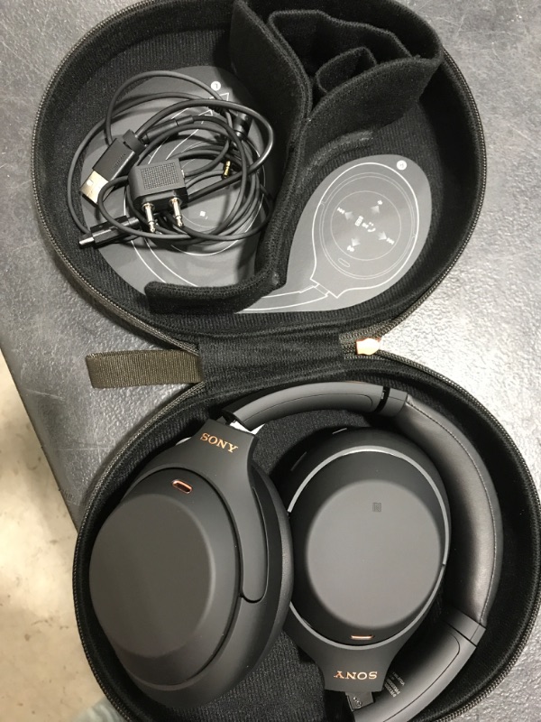 Photo 2 of Sony WH-1000XM4 Wireless Industry Leading Noise Canceling Overhead Headphones with Mic for Phone-Call and Alexa Voice Control