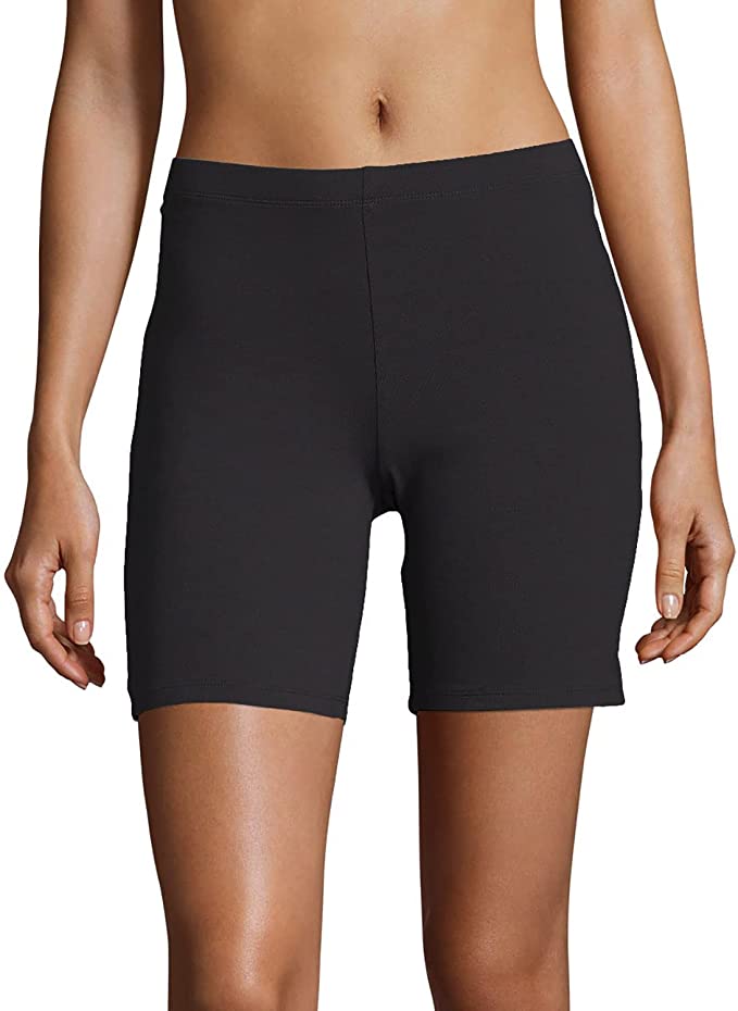 Photo 1 of Hanes Womens Stretch Jersey Bike Short L