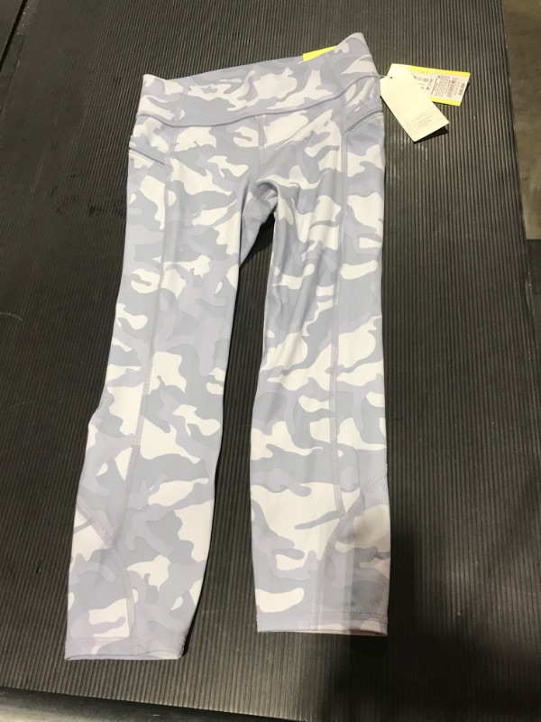Photo 1 of [Size M 7/8] Girls' Side Pocket Cropped Leggings - All in Otion™
