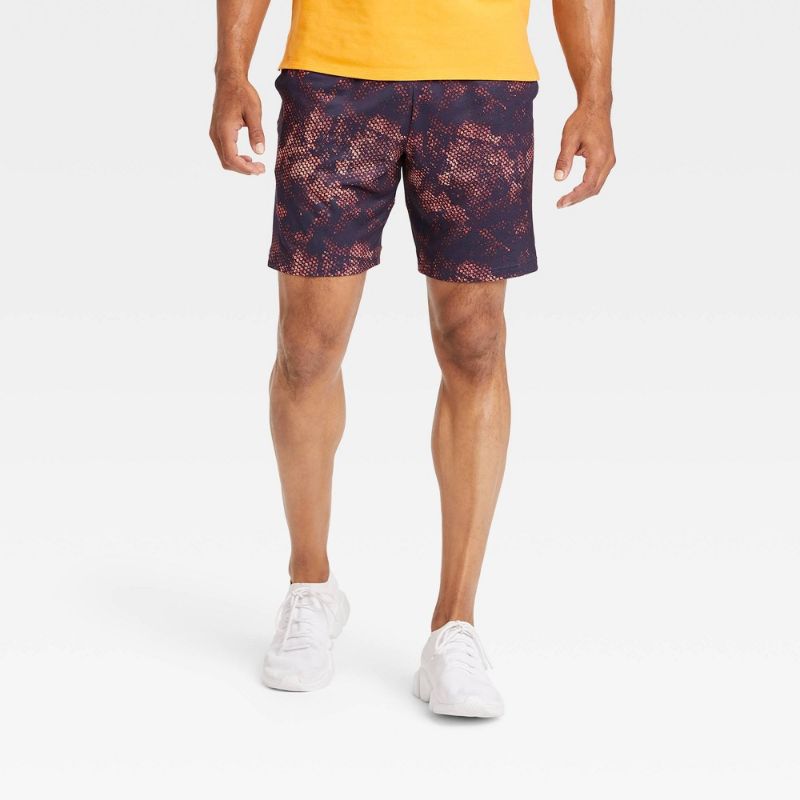 Photo 1 of [Size XXL] Men's Camo Print Training Shorts - All in Motion Berry Camo XXL, Pink Green