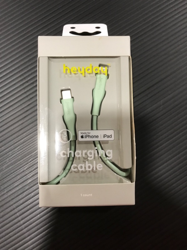 Photo 2 of Heyday 3' Lightning to USB-C Round Cable - River Green
