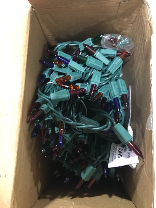 Photo 1 of 300 Count Christmas Lights Multi Color Green Wire String Light Set for Christmas Decorations