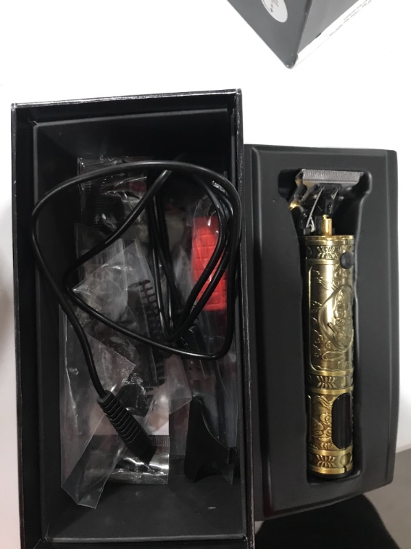 Photo 1 of Hair Clippers Beard Trimmer for Men,Professional Mens Cordless Barber Clippers Hair Cutting T Outliner Blade Liners Edgers Shaver Bald Zero Gap Body Grooming Kit LCD Electric Rechargeable Gifts (Gold)
