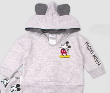 Photo 1 of Baby Mickey Mouse Fleece - Gray 12M
