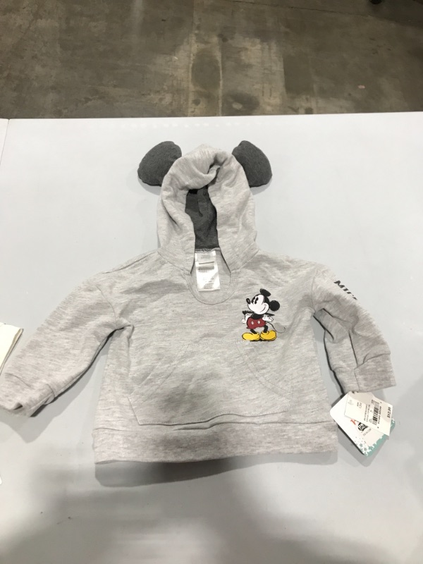 Photo 2 of Baby Mickey Mouse Fleece - Gray 12M
