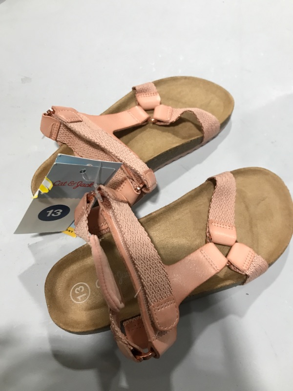 Photo 1 of Girls' Val Footbed Sandals - Cat & Jack 13