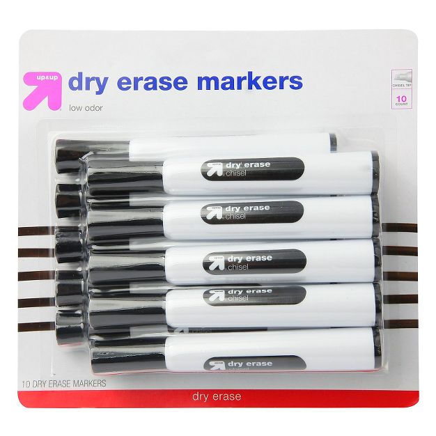 Photo 1 of 10pk Chisel Tip Dry Erase Markers - up & up SET OF 2