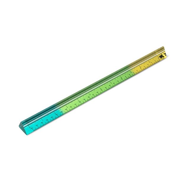 Photo 1 of 12" Acrylic Fashion Ruler Blue/Green/Yellow - up & up SET OF 2