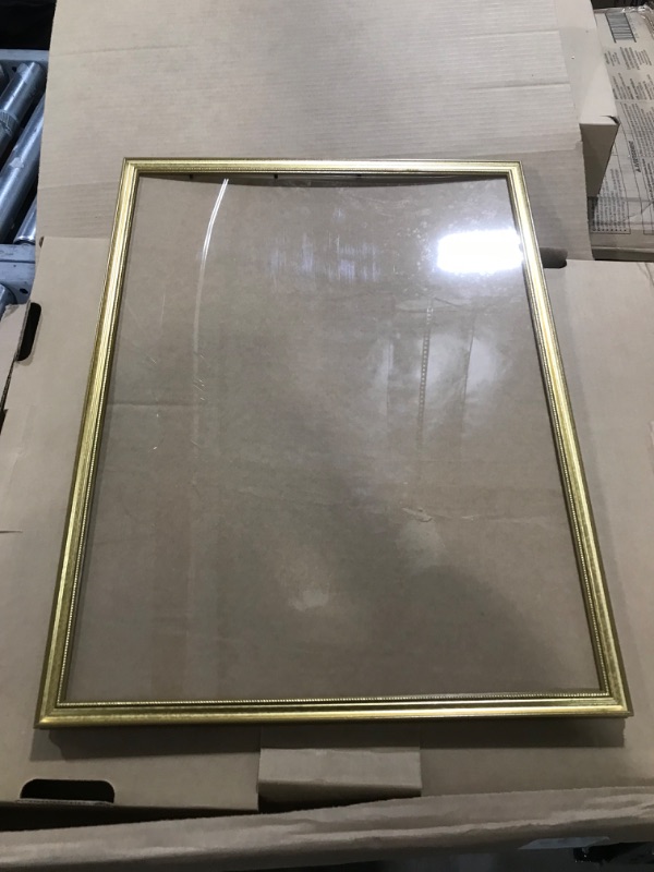 Photo 1 of 25x19 gold frame with glass