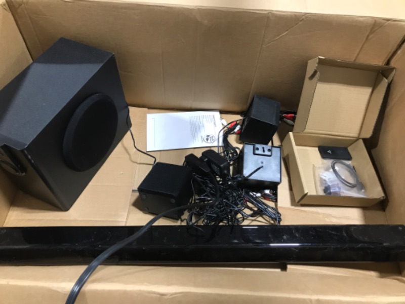Photo 2 of iLive 5.1 Home Theater System with Bluetooth, 6 Surround Speakers, Wall Mountable, Includes Remote, Black (IHTB159B)