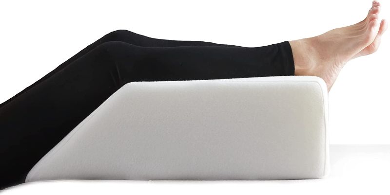 Photo 1 of  Leg Elevation Pillow for Sleeping - Supportive Bed Wedge Pillow for Circulation, Swelling, Foot & Knee Discomfort