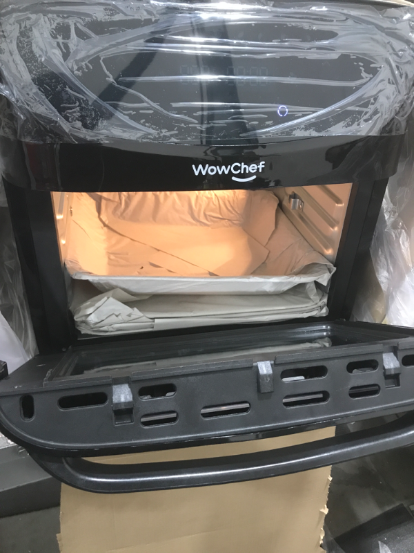 Photo 2 of WowChef Air Fryer Oven Large 20 Quart, 10-in-1 Digital Rotisserie Dehydrator Fryers Combo with Racks, XL Capacity Countertop Airfryer Toaster for Family, 9 Accessories with Cookbook, ETL Certified 20 qt