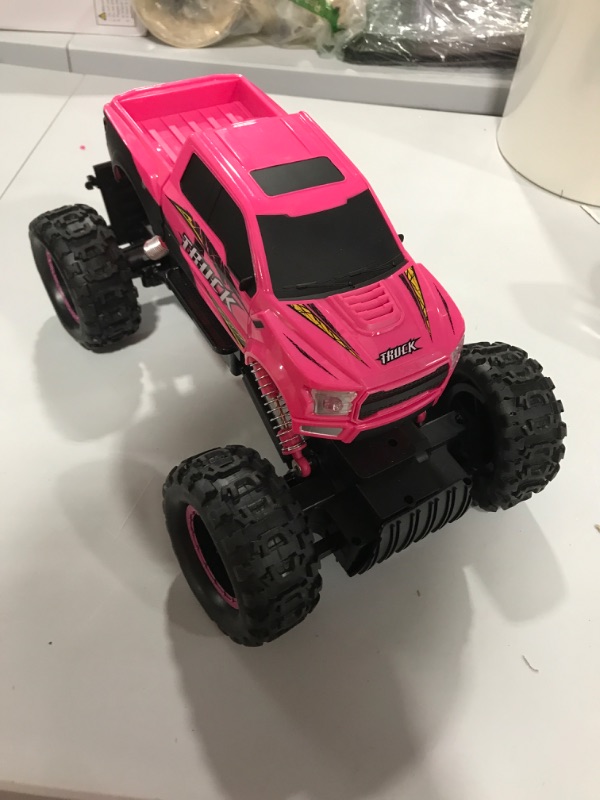 Photo 1 of DOUBLE E RC Cars for Girls Newest 1:12 Scale Remote Control Car with Rechargeable Batteries and Dual Motors Off Road RC Trucks, Rc Racing Car Gift for Daughter Kids
