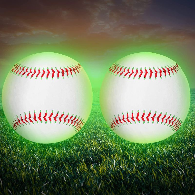 Photo 1 of Glow in The Dark Baseball Light up Baseball, Official Size Baseball Gifts for Boys and Girls, Kids, and Baseball Fans Baseball Accessories
