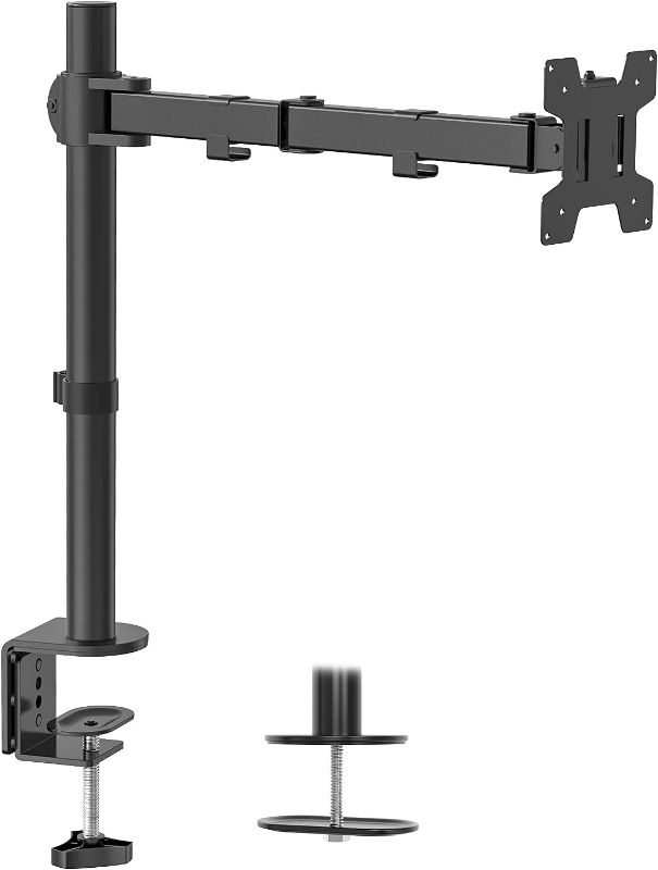 Photo 1 of WALI Single LCD Monitor Desk Mount Fully Adjustable Stand Fits 1 Screen up to 27 inch