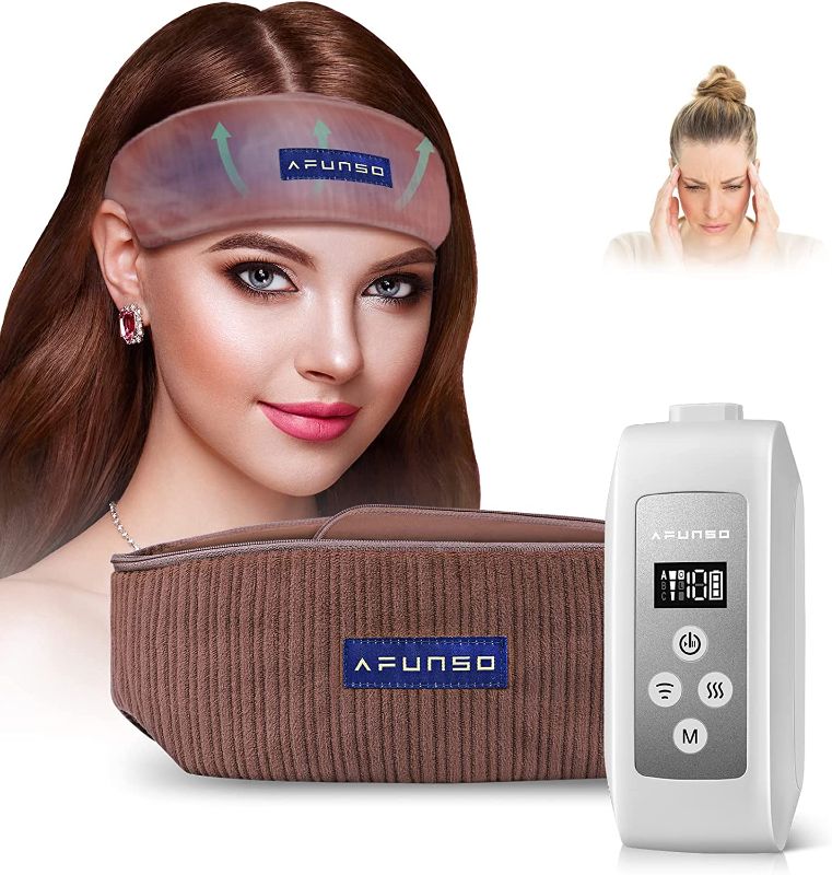 Photo 1 of FERNIDA Head Massager - Head Scalp Massager , Adjustable Size Rechargeable Portable Head Scalp Massager with 3 Modes and Heating Function for Deep Relaxation & Stress Relief

