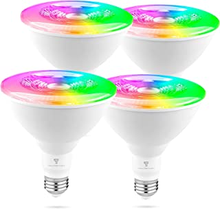 Photo 1 of PAR38 Smart Led Bulb,RGBCCT E26 Base 900LM Dimmable WiFi Flood Light Bulb Work with Alexa and Google Home,APP and Voice Remote Control,No Hub Required,4 Pack
