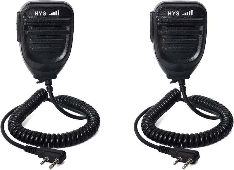 Photo 1 of HYS Walkie Talkie Shoulder Microphone for Baofeng UV-5R Series BF-888S Retevis H-777 RT22 RT21 TYT Kenwood TK-240 TK-250 TK-255 Wouxun KG-659 KG-669 Plus