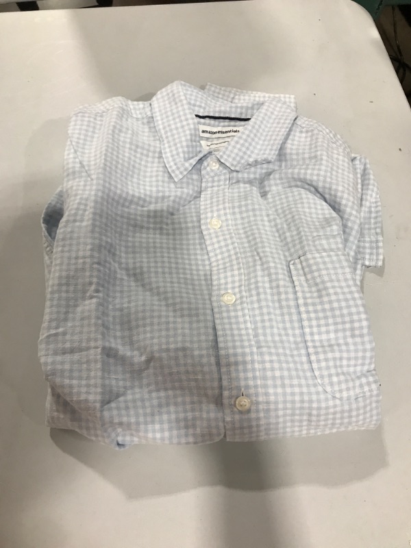 Photo 2 of Amazon Essentials Men's Regular-Fit Long-Sleeve Linen Cotton Shirt - Med