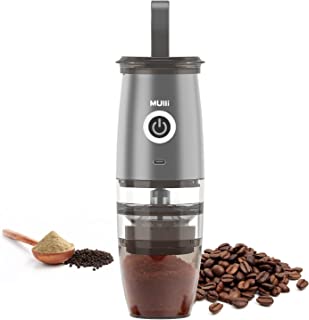 Photo 1 of Mulli Portable Burr Coffee Grinder,Electric/Manual 2-in-1 Cafe Grind, Adjustable Burr Mill with 5 Precise Grind Setting for Drip/Espresso/PourOver and More
