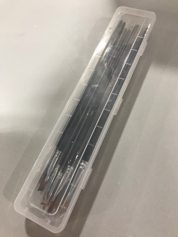 Photo 1 of Amagic Angled Flat Tipped Brushes with Case