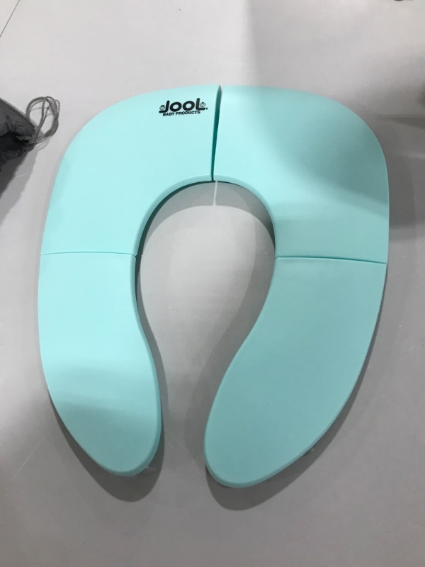 Photo 2 of Folding Travel Potty Seat for Boys and Girls, Fits Round & Oval Toilets, Non-Slip Suction Cups, Includes Free Travel Bag - Jool Baby
