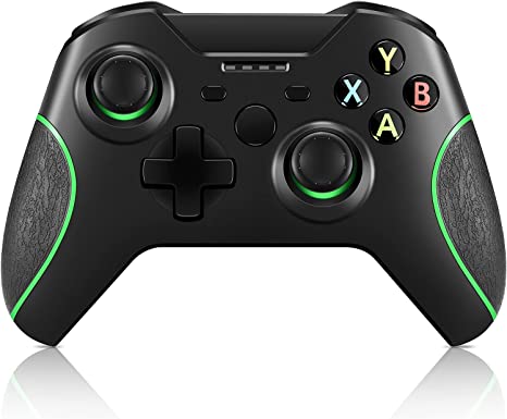 Photo 1 of GLOWANT Wireless Controller Replacement for Xbox One Controller,2.4G Wireless Gamepad Joystick with Dual Vibration and Built-in 500mAh Rechargeable Battery Compatible with Xbox one(BL)
