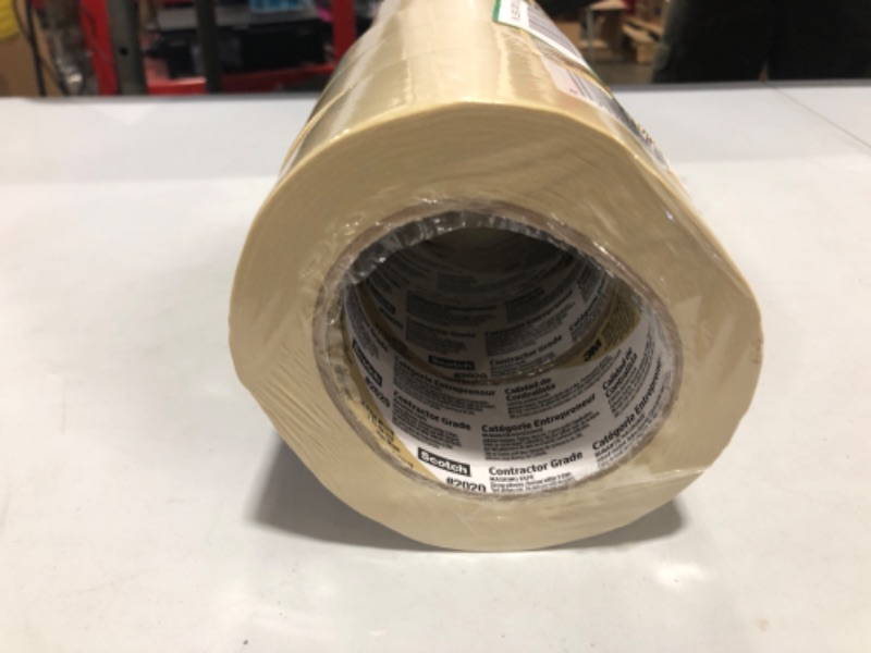 Photo 4 of 3M Scotch 1.88 in. x 60.1 yds. Contractor Grade Masking Tape (6-Pack). OPEN PACKAGE. MISSING 1 ROLL. PRIOR USE.
