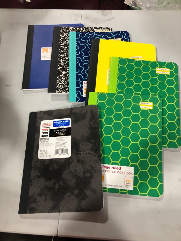 Photo 1 of Note books various styles. college ruled and wide ruled.
